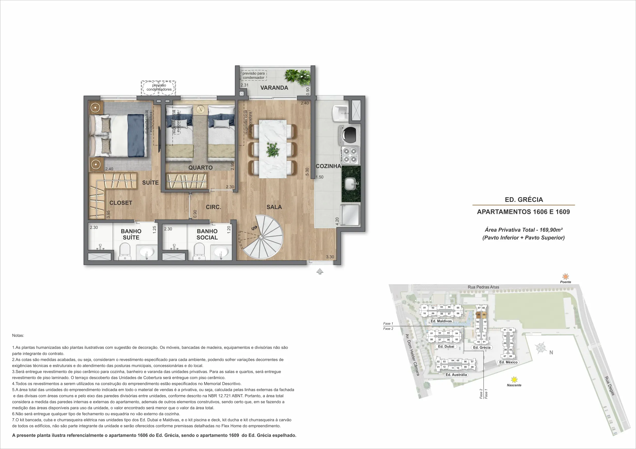 Planta da cobertura 06A, do Bloco 4 — Only by Living, Cachambi, Rio de Janeiro