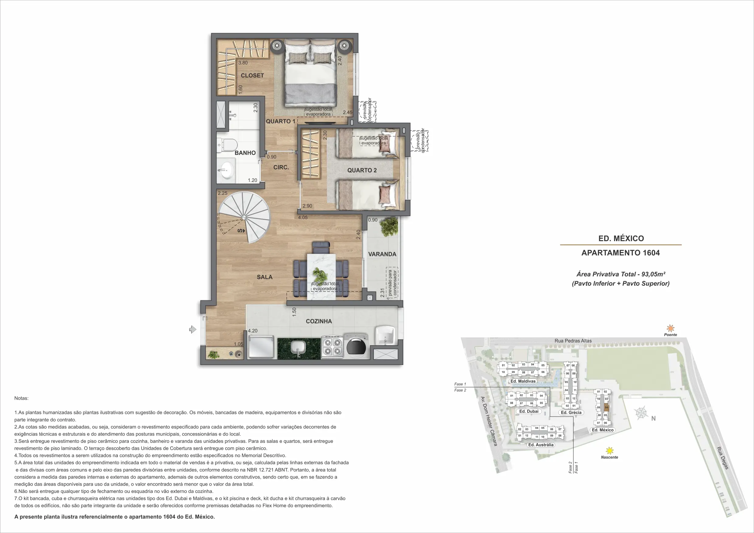 Planta da cobertura 04A, modelo B, do Bloco 5 — Only by Living, Cachambi, Rio de Janeiro