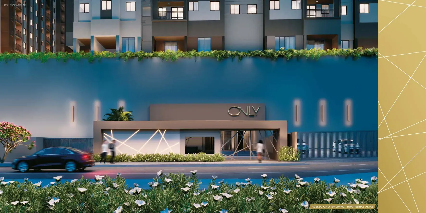 Acesso ao Only by Living pela Rua Pedras Altas