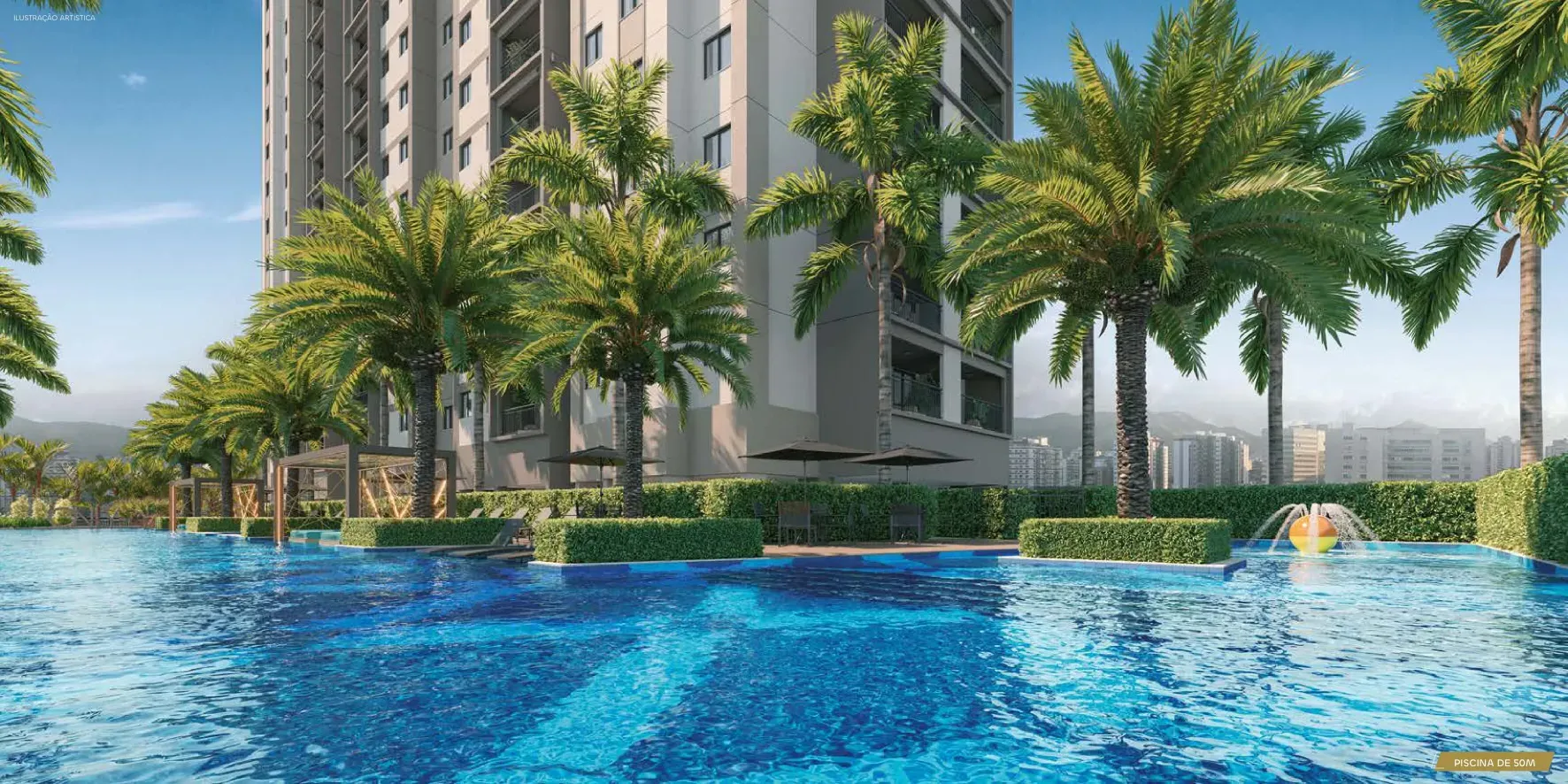Piscina de 50 m do Only by Living