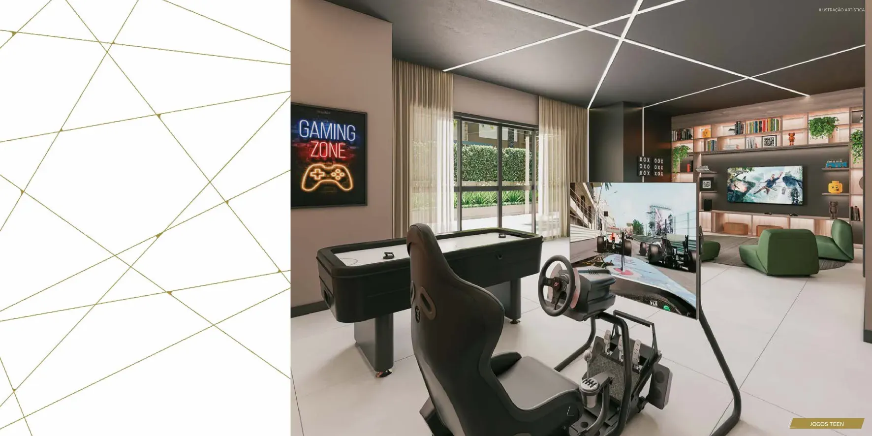 Sala de jogos teen do Only by Living