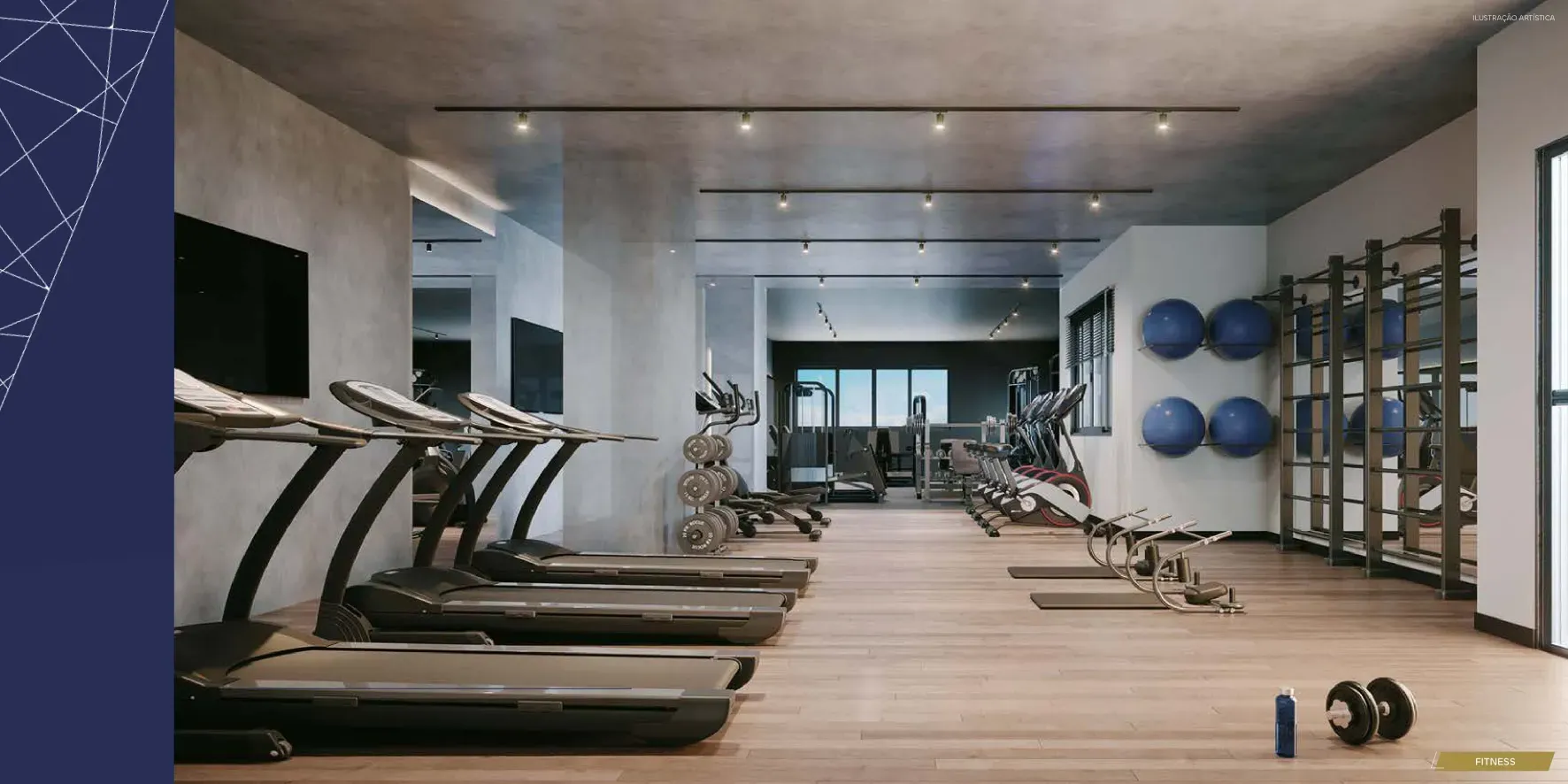 Academia fitness do Only by Living