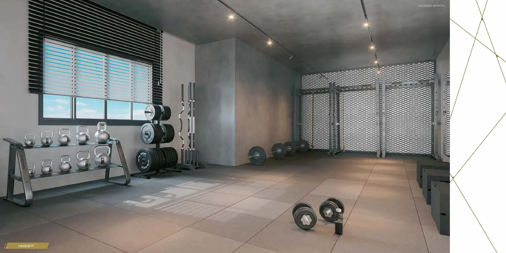 Espaço de crossfit do Only by Living